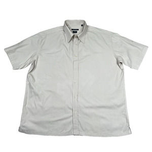 Marco Serussi Camicia Mens Short Adjustable Sleeve Button down Shirt XXL 45-46